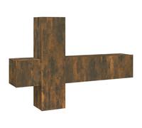 (smoked oak) vidaXL TV Cabinet Set Engineered Wood Media Unit Multi Colours/Sizes 3/5 Piece