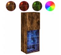 (smoked oak) vidaXL TV Cabinets with LED Lights TV Stand TV Units Entertainment Centre