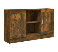 vidaXL Sideboard Smoked Oak 120x30.5x70 cm Engineered Wood NEW