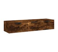 (Smoked oak) vidaXL Wall Cabinet Floating TV Unit Media Cabinet Storage Engineered Wood
