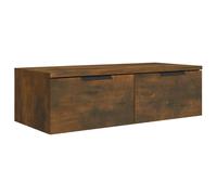 (Smoked oak) vidaXL Wall Cabinet Floating TV Unit Wall Mount Media Cabinet Engineered Wood