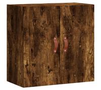 (smoked oak) vidaXL Wall Cabinet Storage Cabinet Display Cabinet White Engineered Wood