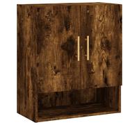 (smoked oak) vidaXL Wall Cabinet Wall Storage Display Cabinet Concrete Grey Engineered Wood
