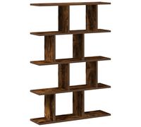 (smoked oak) vidaXL Wall Cube Shelf 12 Compartments Storage Floating Shelf Engineered Wood