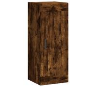 vidaXL Wall Mounted Cabinet Smoked Oak 34.5x34x90 cm Engineered Wood