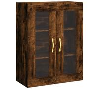 vidaXL Wall Mounted Cabinet Smoked Oak 69.5x34x90 cm