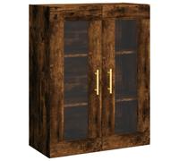 (smoked oak) vidaXL Wall Mounted Cabinet Cupboard Side Cabinet Sonoma Oak Engineered Wood