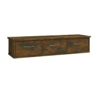 Vidaxl Wall Cabinet Smoked Oak 88X26X18.5 Cm Engineered Wood