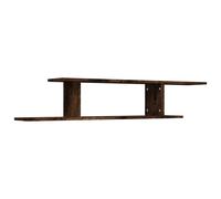 Vidaxl Wall-Mounted Tv Shelf Smoked Oak 125X18X23 Cm Engineered Wood