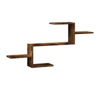 (smoked oak) vidaXL Wall Shelf Floating Shelf Storage Shelf Engineered Wood