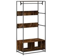 (smoked oak) vidaXL Wardrobe Closet Cupboard Clothes Storage Organiser Engineered Wood
