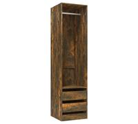 (smoked oak) vidaXL Wardrobe Clothing Storage Hanger Clothes Cabinet Closet Engineered Wood