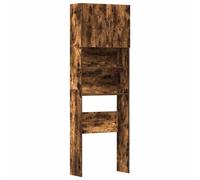 (smoked oak) vidaXL Washing Machine Cabinet Old Wood 64x24x190 cm Engineered Wood