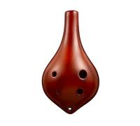 Smoked Ocarina 6 Hole Alto C Key AC Beginner Six Hole Student Musical Instrument With Professional Teaching Materials (Color : 01)