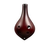 Smoked Ocarina 6 Hole Alto C Key AC Beginner Six Hole Student Musical Instrument With Professional Teaching Materials (Color : 02)