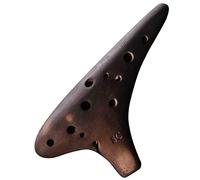 Smoked Playing Type 12-hole High-pitched C Key Ocarina Twelve-hole Pottery Wind Instrument ocarina instrument