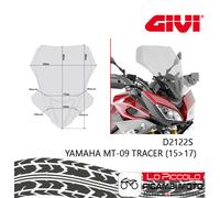 Smoked Windshield [GIVI] - Yamaha MT-09 Tracer (2015-2016-2017) - COD.D2122S
