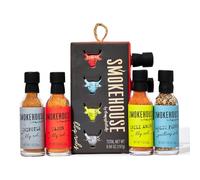 Smokehouse by Thoughtfully, Gourmet Ultimate Grilling Spice Set, Grill Seasonings and Rubs Gift Set, Flavors Include Chili Garlic, Italian Seasoning, Cayenne Spice Rub and More (4 Pack)