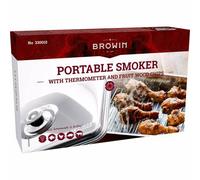 Smokehouse Outdoor Smoker Cooker Chicken Fish Beef Cooking with Thermometer