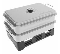 Smokehouse Outdoor Smoker Cooker Chicken Fish Beef Cooking with Thermometer