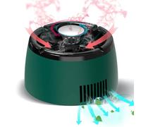 Smokeless Ashtray Air Purifier Ashtray Clean Air Ashtray Unique Present for Men Smokeless Ashtrays for Home Car Indoor Office (Green/Black)