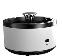 Smokeless Clean Air Ashtray with Filter, 2-in-1 Smart Portable USB Rechargeable (5.5x3.9in), for Home Car Office Indoor Outdoor Use - Purify & Decorate Your Breathable Space (1,Off White)