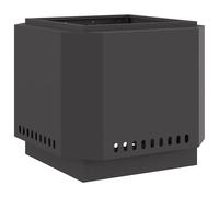 vidaXL Smokeless Fire Pit Black 58 x 58 x 51 cm Cold-rolled Steel