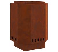 NEW Fire Pit Outdoor Wood-Burning Fireplace Garden Square Patio Durable vidaXL