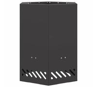 Smokeless Fire Pit Steel Outdoor Modern Hexagon Garden Patio Backyard vidaXL