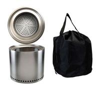 Smokeless Firepit Heat Resistant Base Portable 38Cm X 32Cm Silver X 1