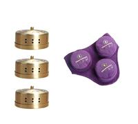 Smokeless Moxibustion Box Include 4 Boxes Portable moxibustion box Rotary temperature regulating cover Smoke proof and scald proof Where is the pain, where is the moxibustion ((body joints) 3 holes)