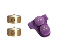 Smokeless Moxibustion Box Include 4 Boxes Portable moxibustion box Rotary temperature regulating cover Smoke proof and scald proof Where is the pain, where is the moxibustion ((Neck) 2 holes)