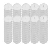 Smokeless Tea Lights,100 3 to 4-Hour Burn Time Candles - Warm White Night Candles Lamp for Home, Travel, Crafts, and Any Other Special Occasions
