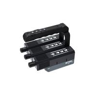 SmokeNINJA PRO Trident Kit - Handheld Fog, Steam and Dry Ice with 3 Bluetooth-Connected Haze Nozzles and 3 SmokeNINJA Devices. USB-C Control via Relay, Programmable and Extended Burst Time