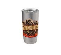 Smokeologist Funny Pitmaster BBQ Smoker Grilling Stainless Steel Insulated Tumbler