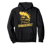 Smokeologist Meat Smoker Bbq Pit Grill Dad Cooking Grandpa Pullover Hoodie