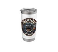 Smokeology Pitmaster Offset Smoker Vintage BBQ Badge Stainless Steel Insulated Tumbler