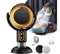 Smokeout fan Purifier Fan Puffhide Purifier - Mini Smoke Diffuser and Portable Smoke Air Purifier,Smoking Indoors with Rechargeable Design.Puff Hide. (rechargeable gold)