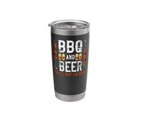 Smoker BBQ and Beer That's Why I'm Here Kebab Stainless Steel Insulated Tumbler
