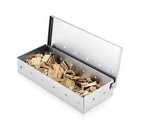 Smoker Box for BBQ Grilling Wood Chips, Thick Stainless Steel Smoking Box Non-Warp for Barbecue, Best Grill Accessories for Charcoal Grill and Gas Grill with Large Capacity