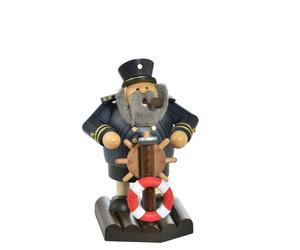Smoker Captain with Steering Wheel 14x14x20cm NEW Smoking Smoke Figure