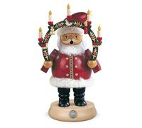 Smoker Figure Medium Santa Claus With Candle Arch (W x H): 12 x 19 cm