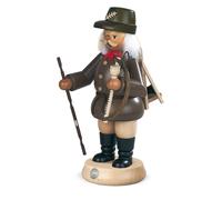 Smoker Figure Smoker Large Forest Worker Gray (WxH): 14x23cm NEW Smoker