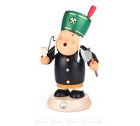 Smoker Figurine "Müllerchen" Bergmann 10Cm X 18Cm X 8.5Cm New Erzgebirge
