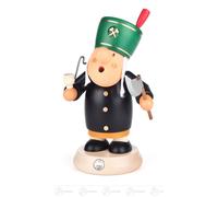 Smoker Figurine "Müllerchen" Bergmann 10Cm X 18Cm X 8.5Cm New Erzgebirge
