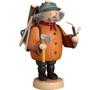 Smoker Forest Worker Colorful HxWxD = 18x11x14cm NEW Smoker Incense Figure