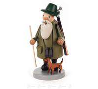Smoker Forester With Dachshund Height = 22Cm New Erzgebirge Smoker Figurine