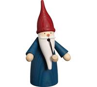 Smoker Gnome Blue HxWxD = 16x8x9Cm NEW Rauchmann Incense Figure Incense Cones