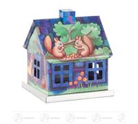 Smoker House 'Little Red Riding Hood' Made Of Metal BxHxT 6 Cm X 7 Cm X 6 Cm New
