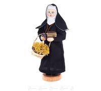 Smoker Incense Woman Nun "Hildegard von Bingen" WxHxD 8 cmx23 cmx9 cm NE